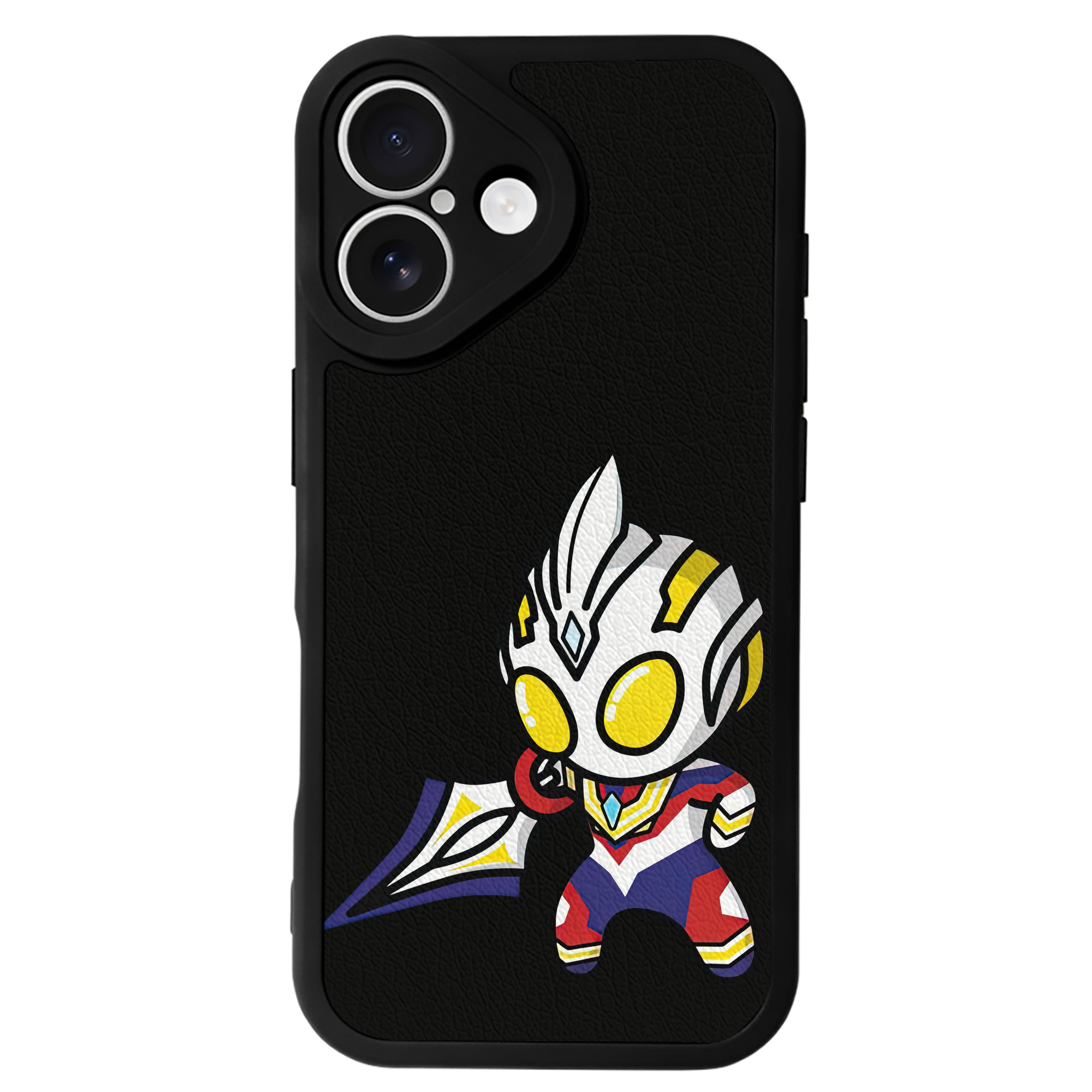 （画像用） ウルトラマン Ultraman 【iPhone 16シリーズ対応】シリコンスマホケース（レザー調） 材質：シリコン